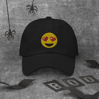 Heart – Eyes Emoji embroidered dad hat, product image 3