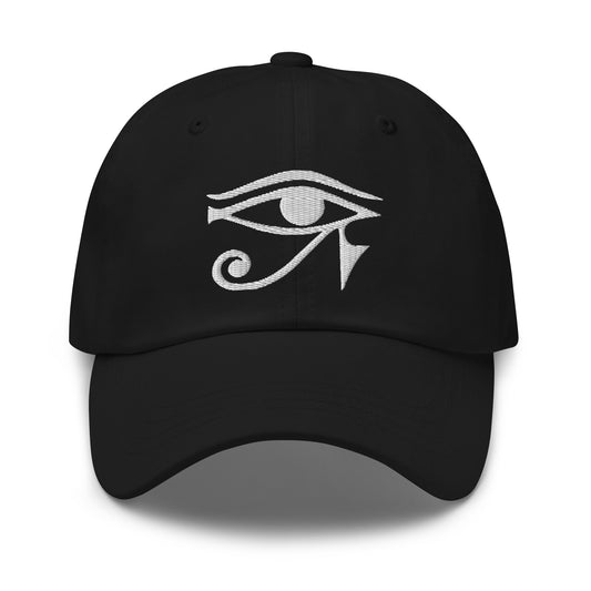 Eye of Ra Egyptian Goddess embroidered dad hat, product image 1