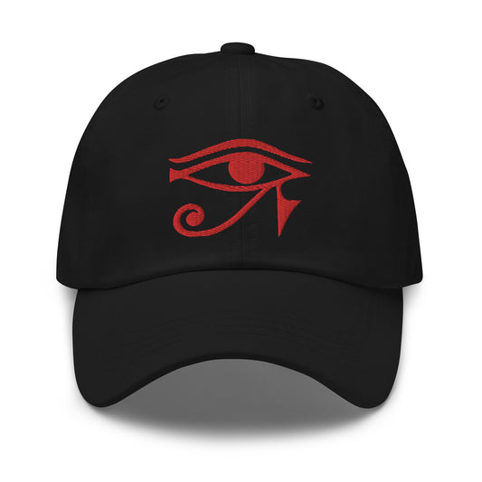 Eye of Ra Egyptian Goddess embroidered dad hat, product image 1