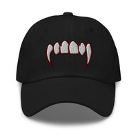Vampire Fangs embroidered dad hat, product image 1
