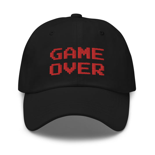 Game Over 8 Bit embroidered dad hat, product image 1