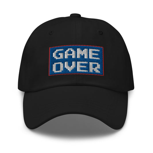 Game Over 8 Bit embroidered dad hat, product image 1
