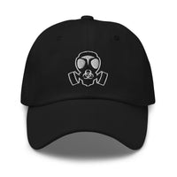 Bio Hazard Gas Mask embroidered dad hat, product image 1