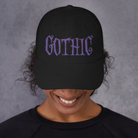 Gothic Dramatic Style embroidered dad hat, product image 2