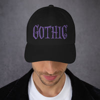 Gothic Dramatic Style embroidered dad hat, product image 3