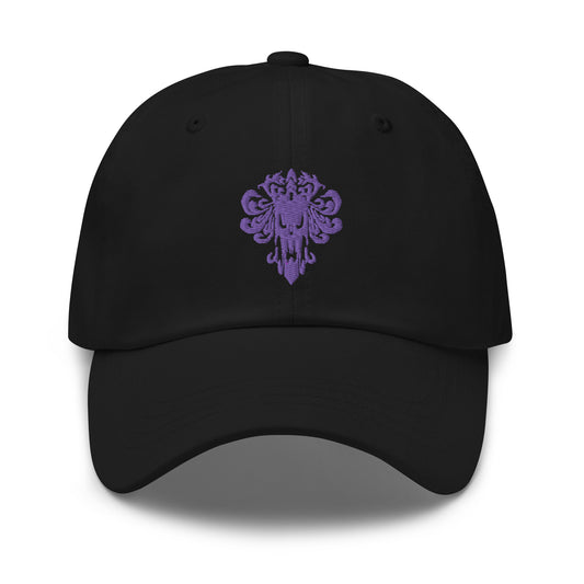 Haunted Mansion Demon Wallpaper embroidered dad hat, product image 1