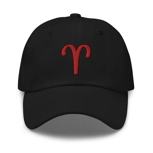 Zodiac Sign Aries embroidered dad hat, product image 1
