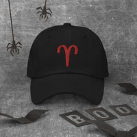 Zodiac Sign Aries embroidered dad hat, product image 3