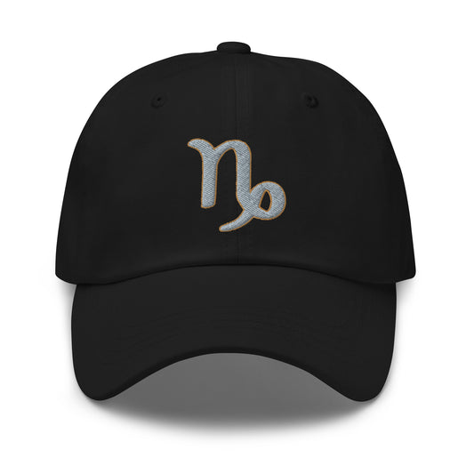Zodiac Sign Capricorn embroidered dad hat, product image 1