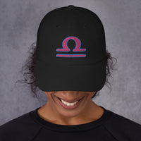 Zodiac Sign Libra embroidered dad hat, product image 2
