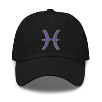 Zodiac Sign Pisces embroidered dad hat, product image 1
