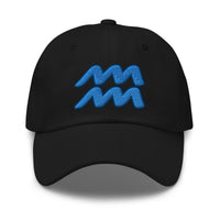 Zodiac Sign Aquarius embroidered dad hat, product image 1
