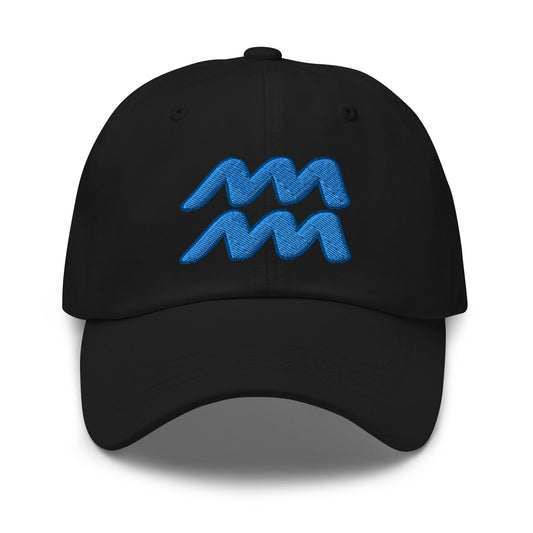 Zodiac Sign Aquarius embroidered dad hat, product image 1