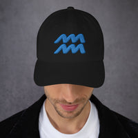 Zodiac Sign Aquarius embroidered dad hat, product image 3