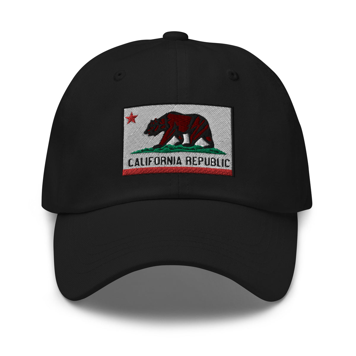 California U.S. State Flag embroidered dad hat, product image 1