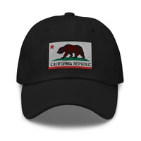 California U.S. State Flag embroidered dad hat, product image 1
