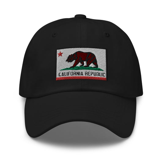 California U.S. State Flag embroidered dad hat, product image 1