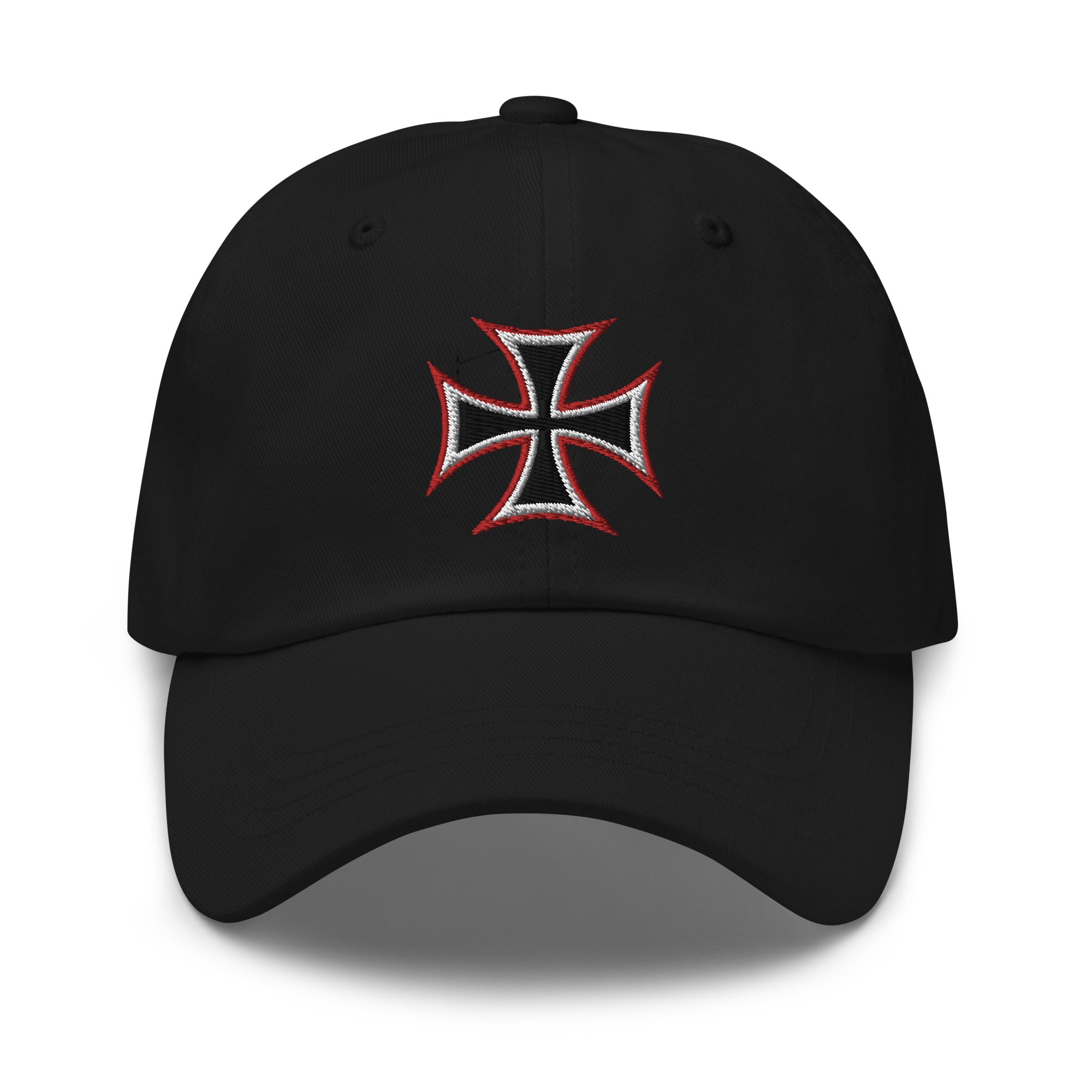 WWII Style Iron Cross Occult Symbol Embroidered Baseball Cap Dad hat - Edge of Life Designs