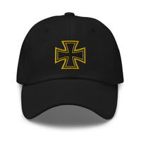Iron Cross Occult Symbol World War II Style embroidered dad hat, product image 9