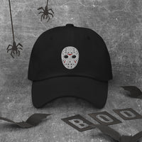 Horror Hockey Mask Jason Voorhees embroidered dad hat, product image 3