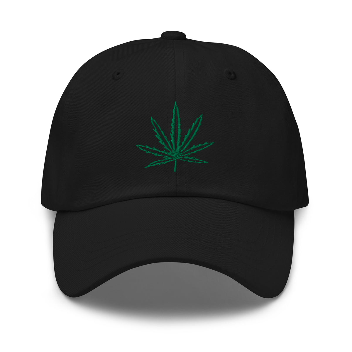 Legalize Marijuana Cannabis Pot Leaf embroidered dad hat, product image 1