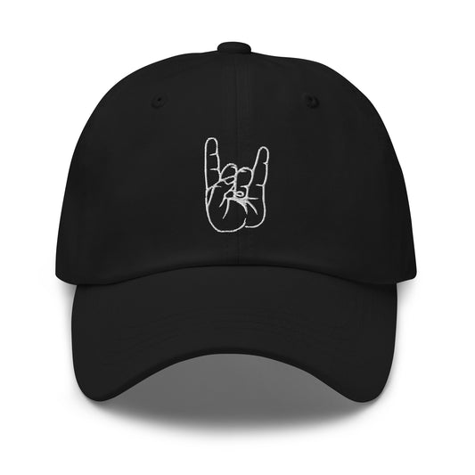 The Sign of the Horns embroidered dad hat, product image 1