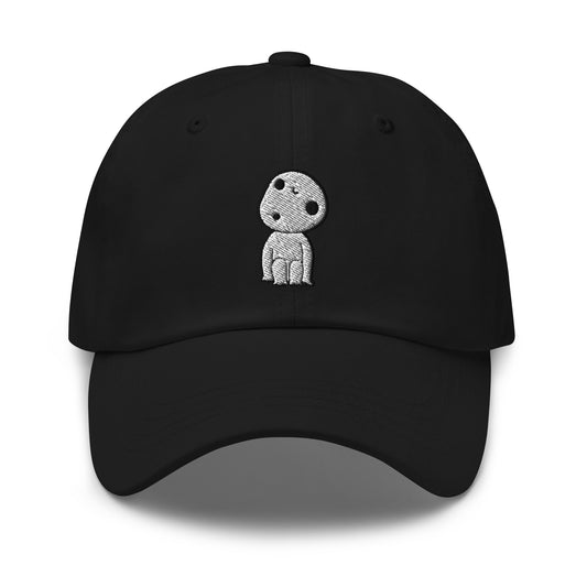 Single Kodama Tree Forest Spirit embroidered dad hat, product image 1