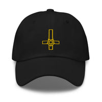 Pentacross Inverted Pentagram Cross embroidered dad hat, product image 7