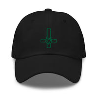Pentacross Inverted Pentagram Cross embroidered dad hat, product image 9