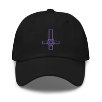 Pentacross Inverted Pentagram Cross embroidered dad hat, product image 10