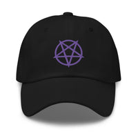 Inverted Pentagram Occult Symbol embroidered dad hat, product image 10