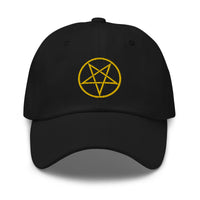 Woven Inverted Pentagram Symbol embroidered dad hat, product image 7