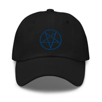 Woven Inverted Pentagram Symbol embroidered dad hat, product image 8