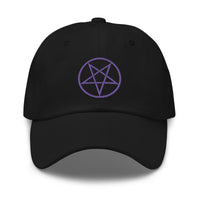 Woven Inverted Pentagram Symbol embroidered dad hat, product image 10