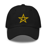 Wiccan Woven Pentagram Symbol embroidered dad hat, product image 7