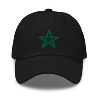 Wiccan Woven Pentagram Symbol embroidered dad hat, product image 8