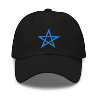 Wiccan Woven Pentagram Symbol embroidered dad hat, product image 9