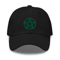 Witchcraft Woven Pentacle Pagan Ritual embroidered dad hat, product image 8