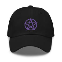Witchcraft Woven Pentacle Pagan Ritual embroidered dad hat, product image 10