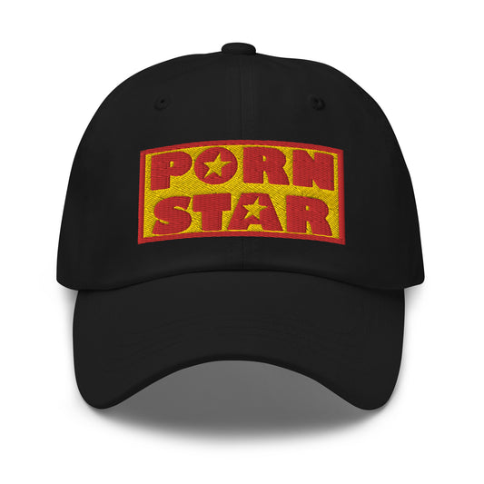 Porn Star Logo embroidered dad hat, product image 1