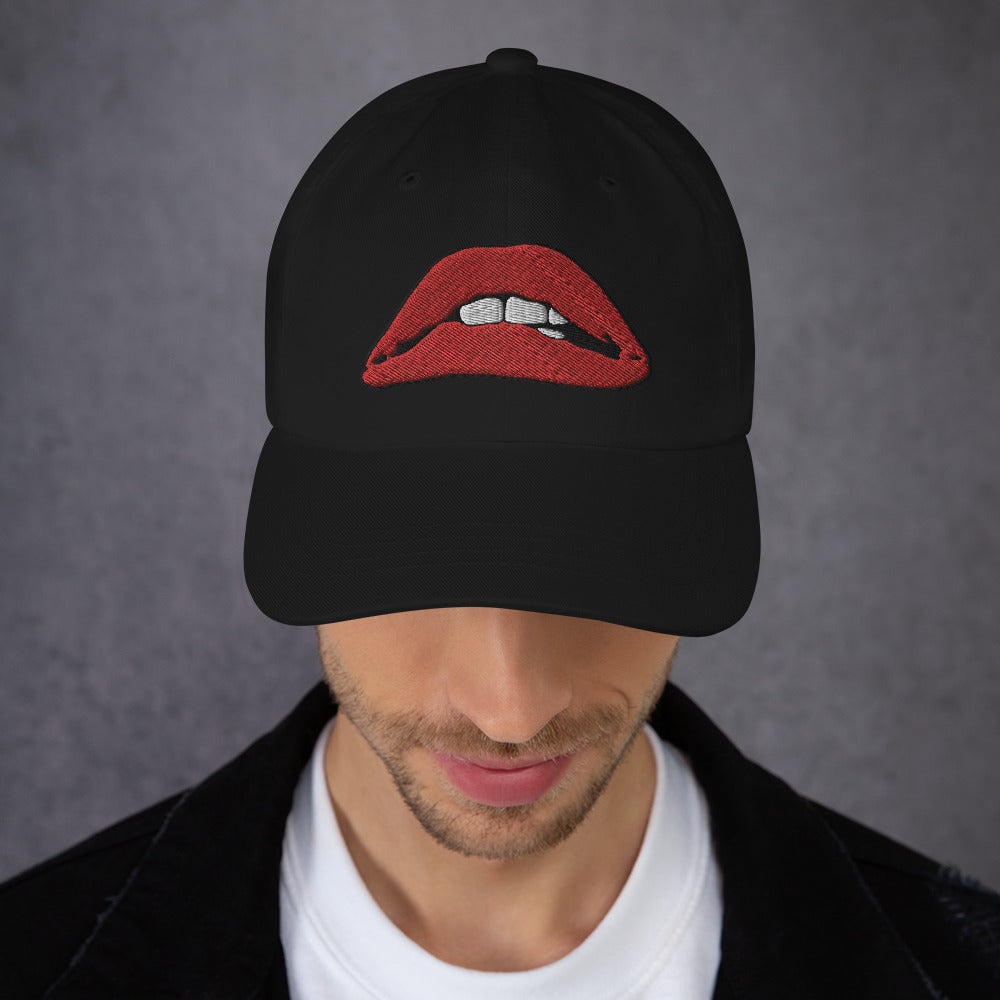 Rocky Horror Picture Show Lips Embroidered Baseball Cap Dad hat - Edge of Life Designs