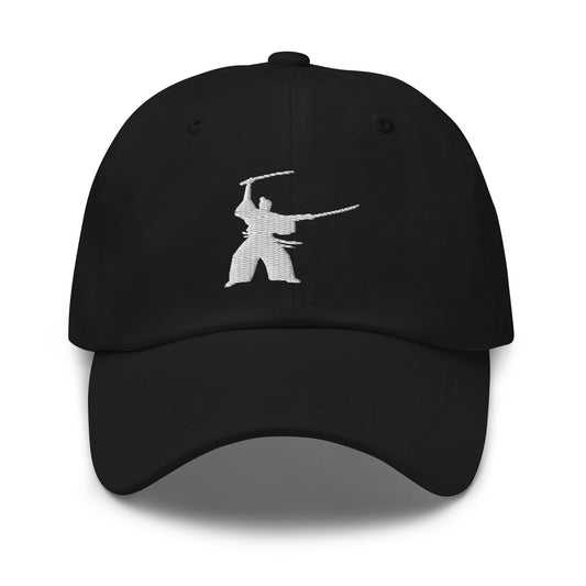 Samurai Two Sword Technique embroidered dad hat, product image 1