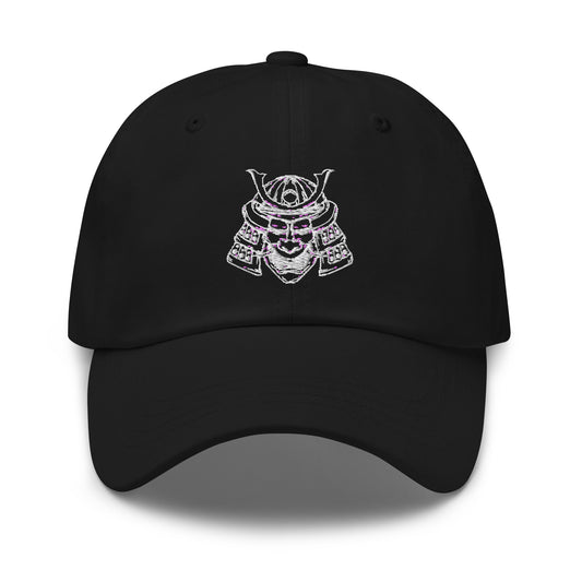 Samurai Warrior Mask embroidered dad hat, product image 1