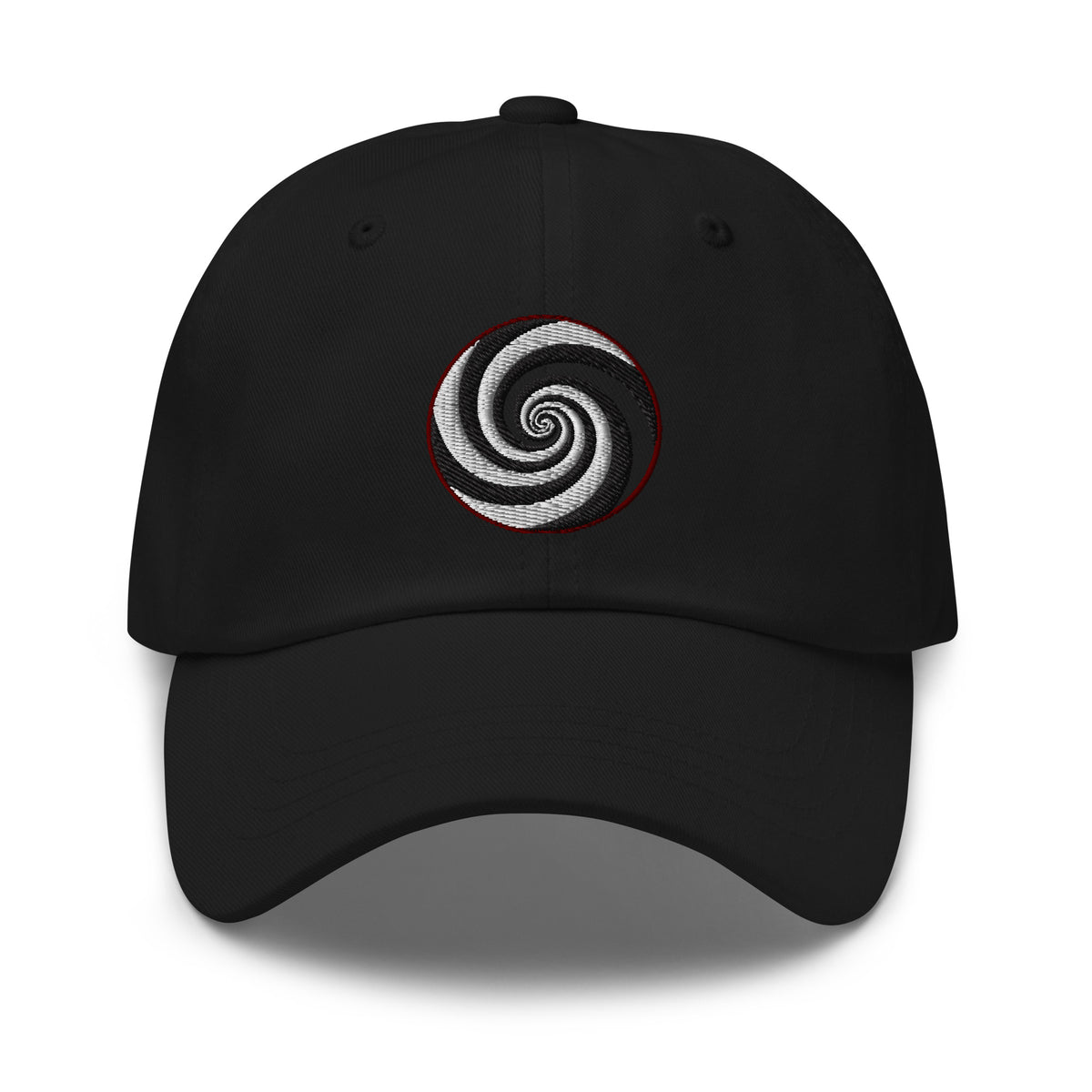 Twilight Zone Hypnotic Hypnosis Spiral Illusion embroidered dad hat, product image 1