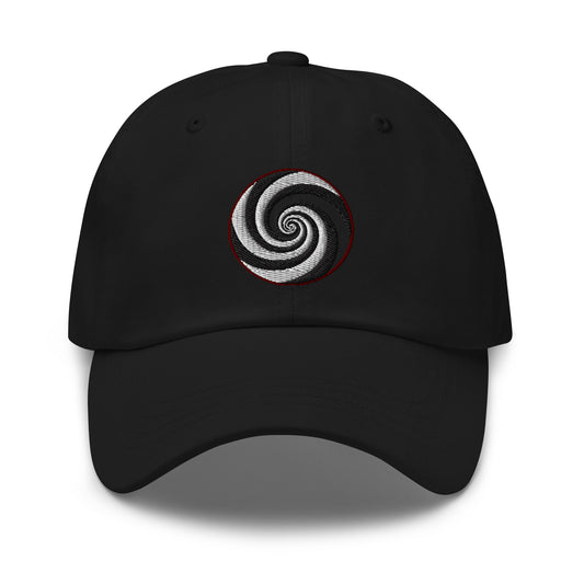 Twilight Zone Hypnotic Hypnosis Spiral Illusion embroidered dad hat, product image 1