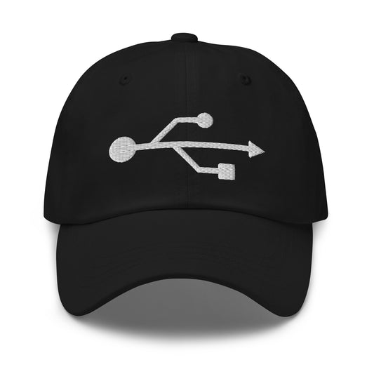 USB Symbol embroidered dad hat, product image 1