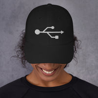 USB Symbol embroidered dad hat, product image 2