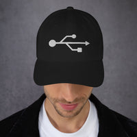 USB Symbol embroidered dad hat, product image 3