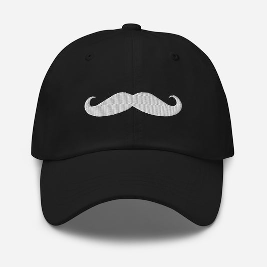 Classic Handlebar Mustache embroidered dad hat, product image 1