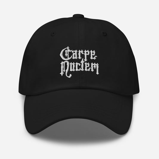 Carpe Noctem Seize The Night Vampire embroidered dad hat, product image 1